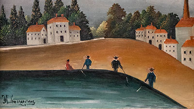 Henri Rousseau dit le douanier- Les pecheurs à la ligne (1908- 1909) Huile sur toile